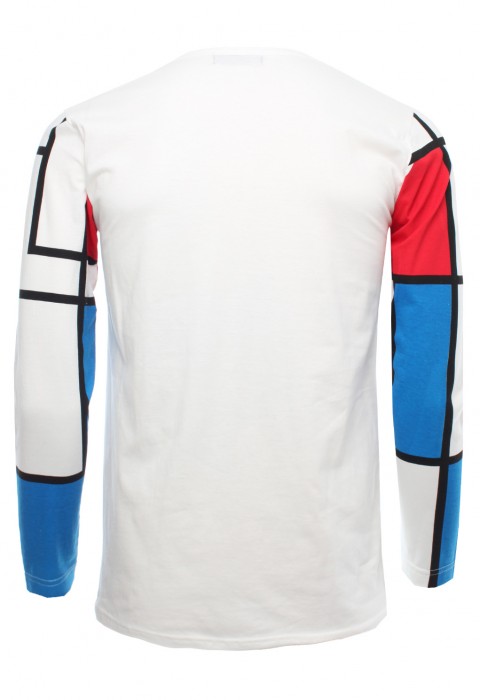 เสื้อคอกลมแขนยาวพิมพ์ลาย