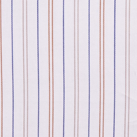 Brown/Blue Stripe Cotton Shirts