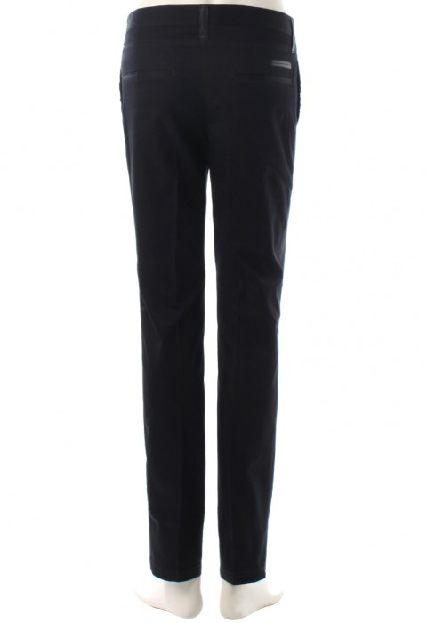 กางเกงทรงกระบอกเล็กหูกางเกงหนัง