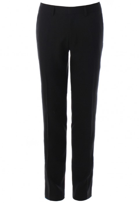 กางเกงสีดำ ทรงกระบอก กระเป๋าข้างตรง