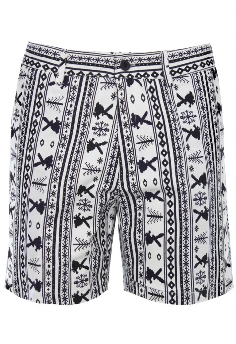 กางเกงขาสั้น ทอลายกระต่าย