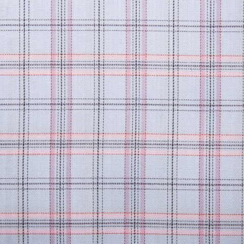 Blue/Pink Windowpane Cotton Shirts