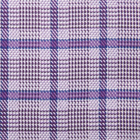 Purple Check Cotton Shirts