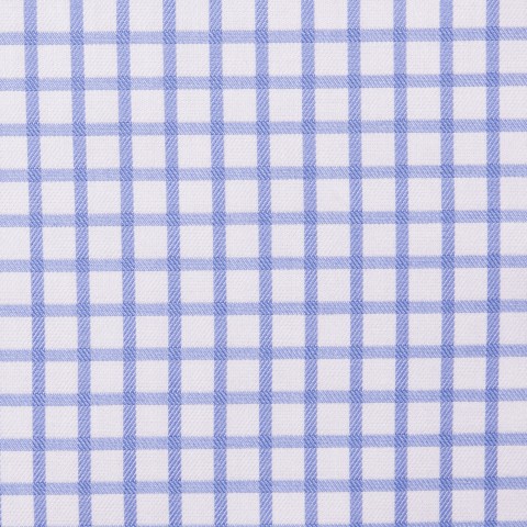 Light Blue Check Cotton Shirts