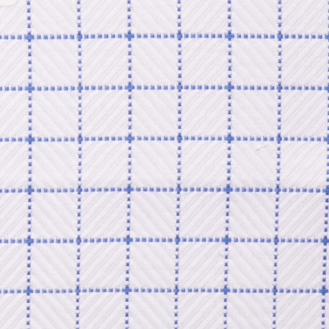 Blue Graph Check Cotton Shirts