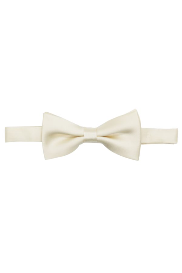 beige satin bowtie dgrie