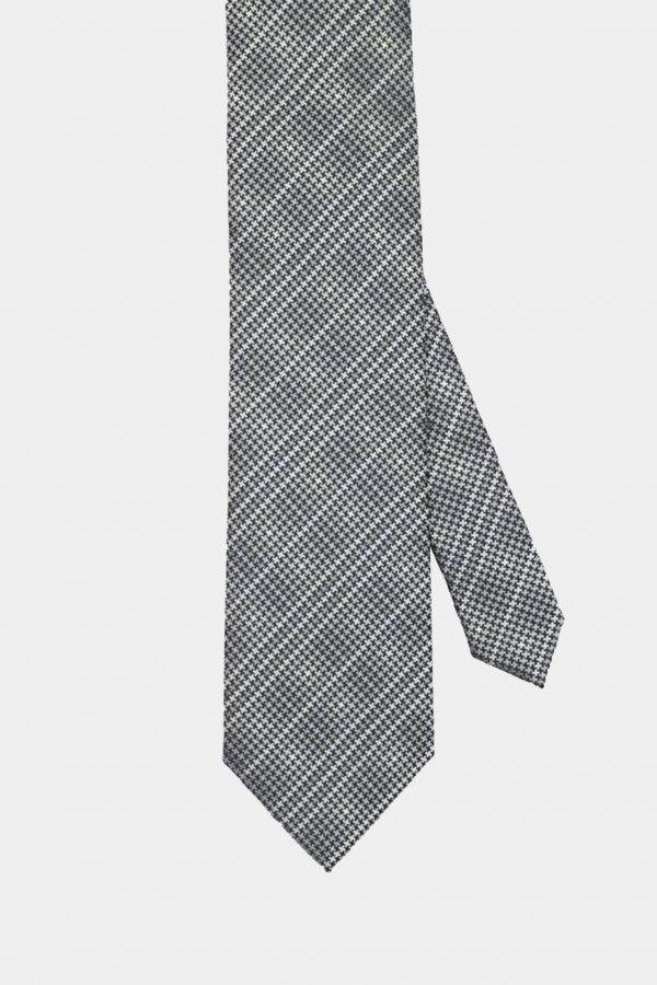 black mini houndstooth necktie dgrie