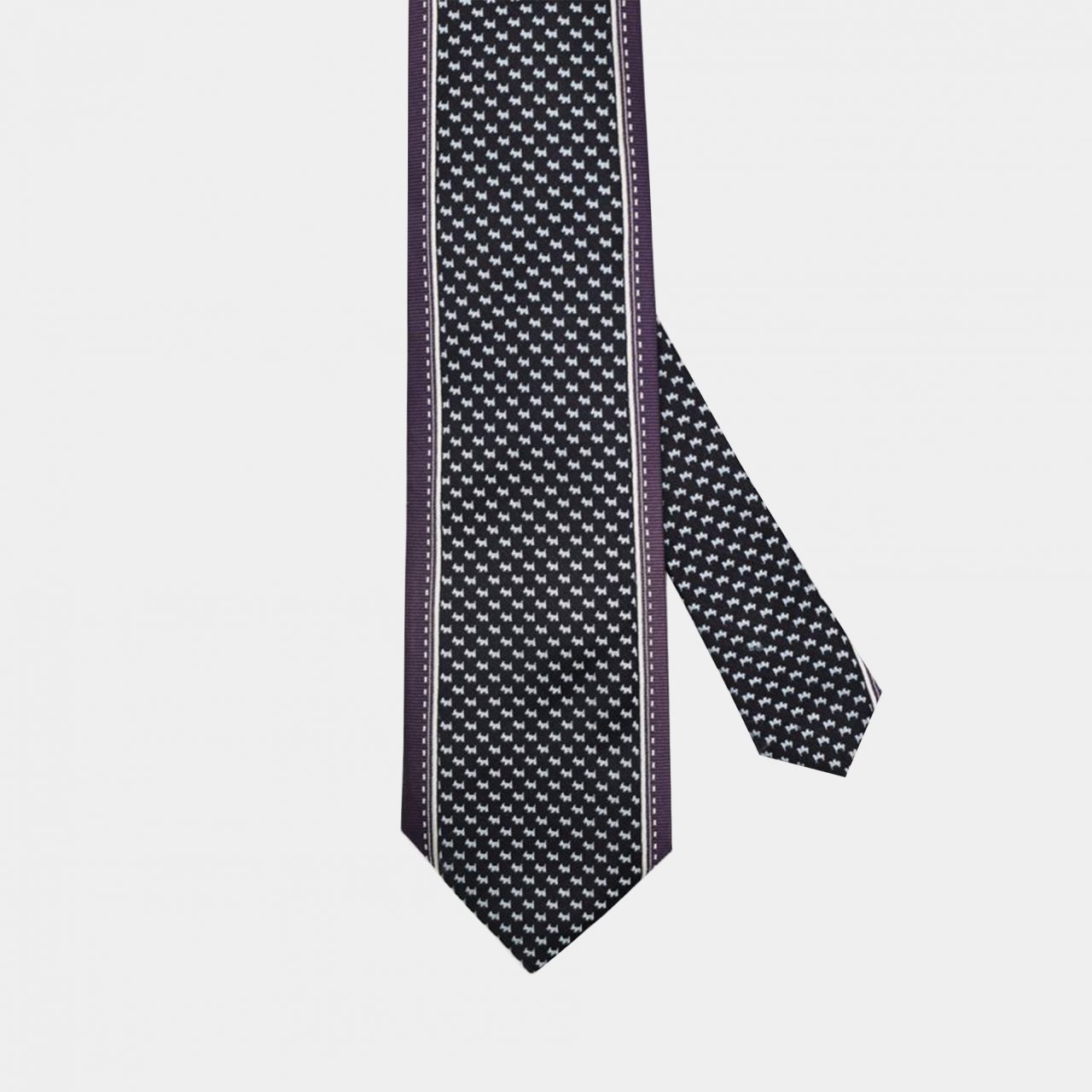 black purple dog necktie dgrie