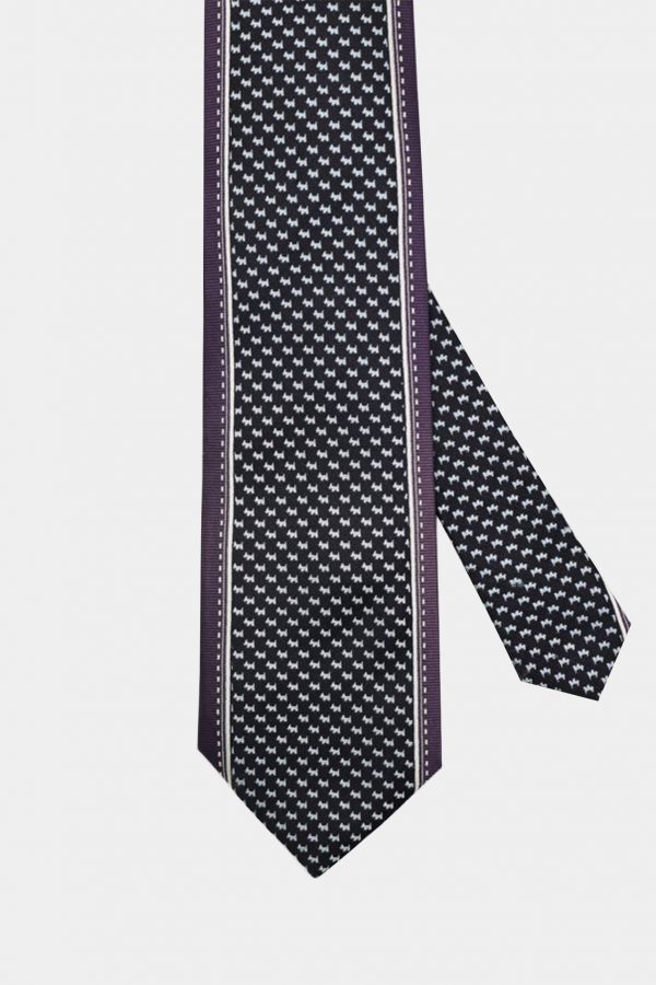 black purple dog necktie dgrie