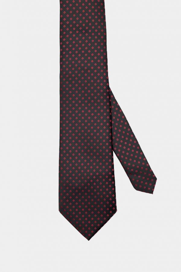 black red dot necktie dgrie
