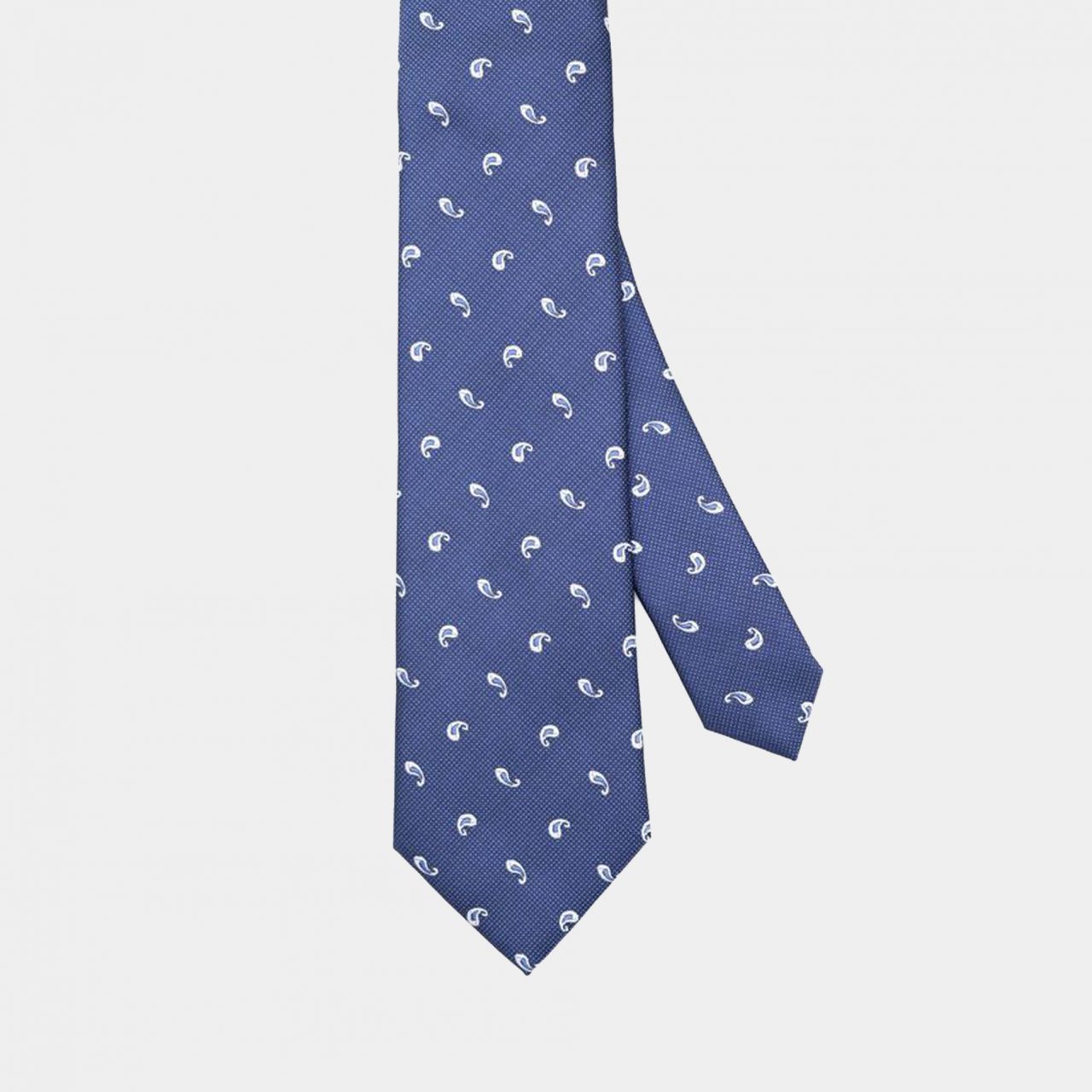 blue mini paisley necktie dgrie