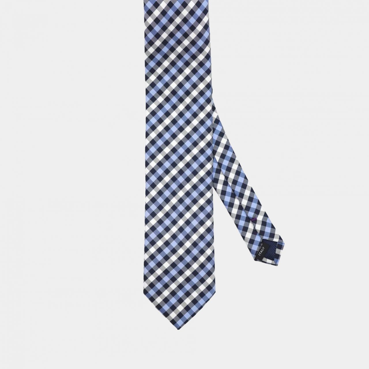 blue necktie check dgrie