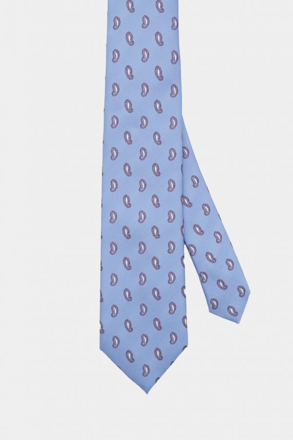 blue paisley red necktie dgrie 1