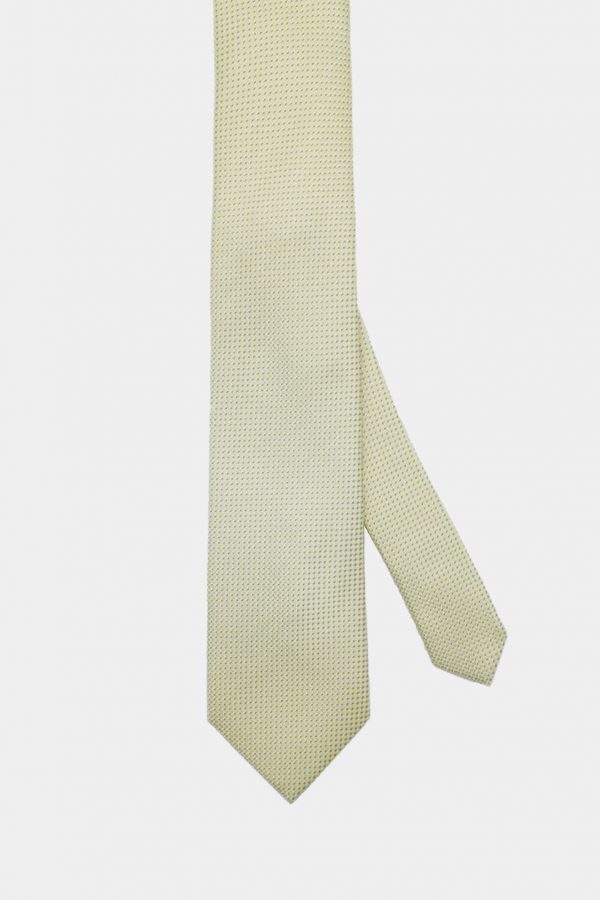 cream dot necktie dgrie