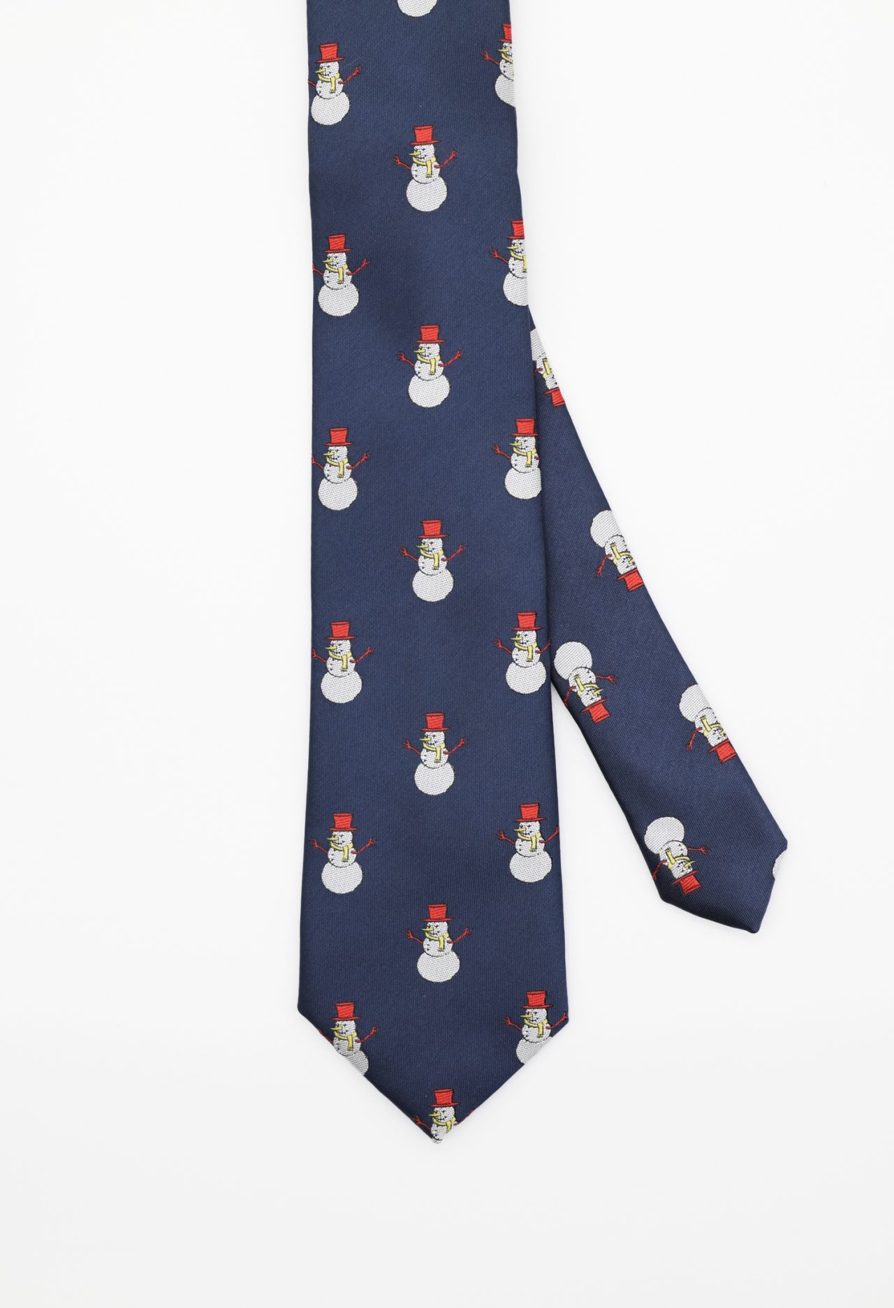 dark blue texture snowman necktie dgrie