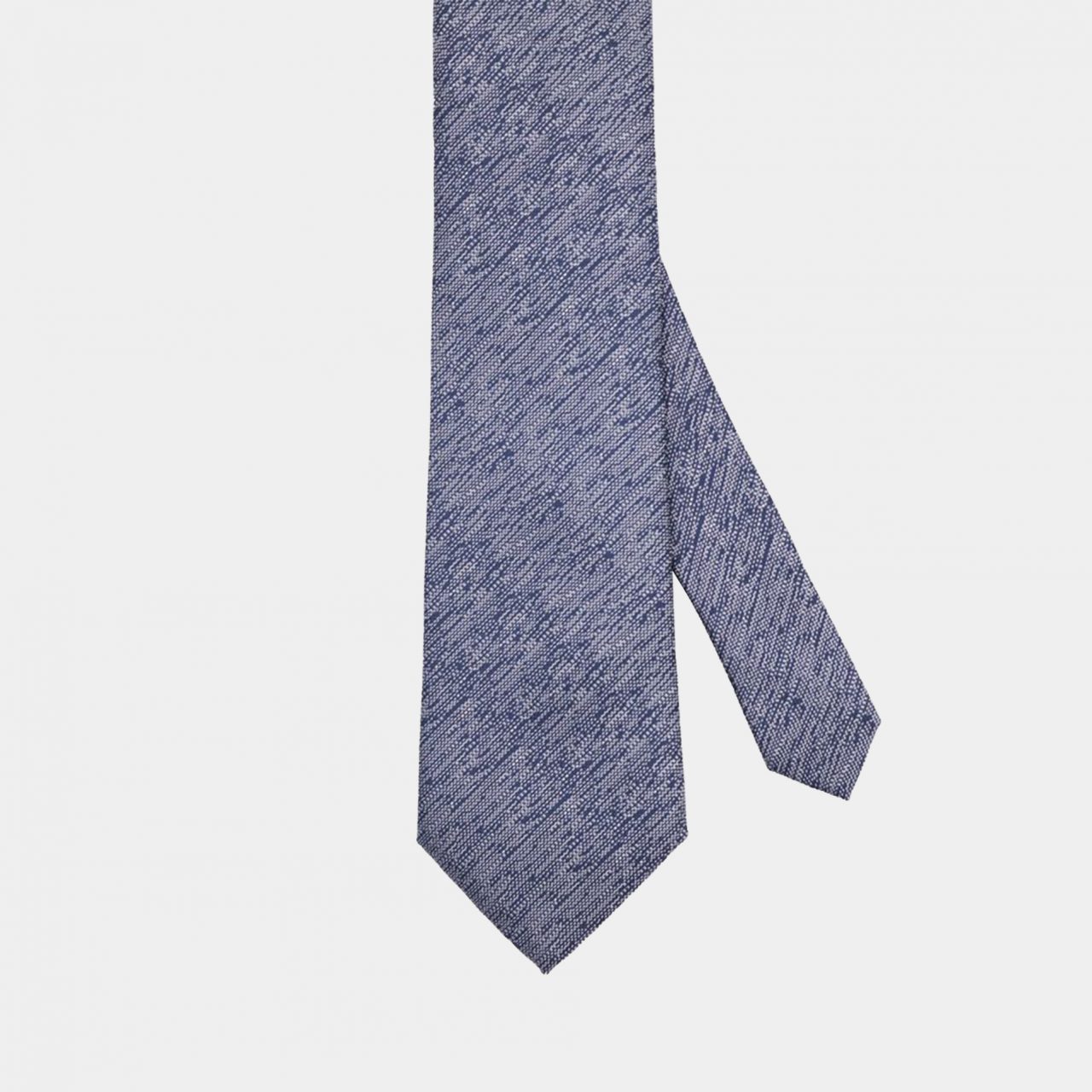 dark navy melange necktie dgrie