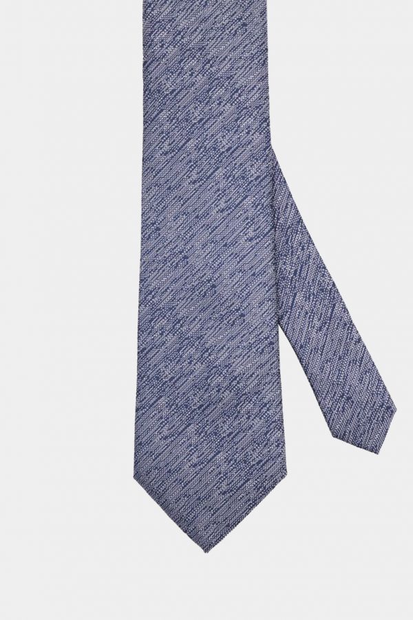 dark navy melange necktie dgrie