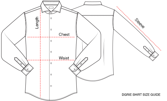 dgrie shirt size guide