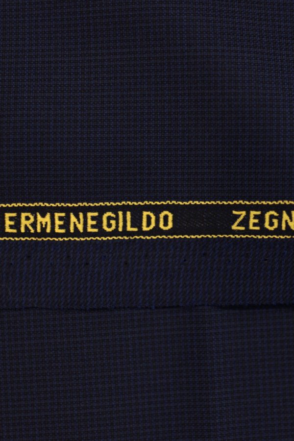 Zegna Navy Textured Custom Jacket: Made in italy 1