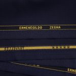 Zegna Navy Textured Custom Jacket: Made in italy