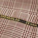 Custom Zegna Jacket Red Prince of Wales - 90% W / 10% S