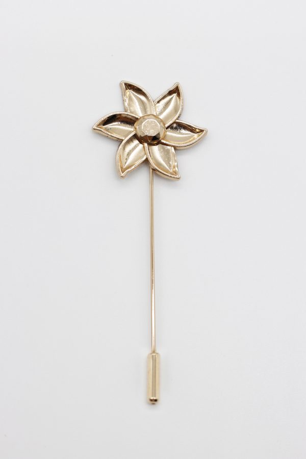 gold flower lapel pin dgrie