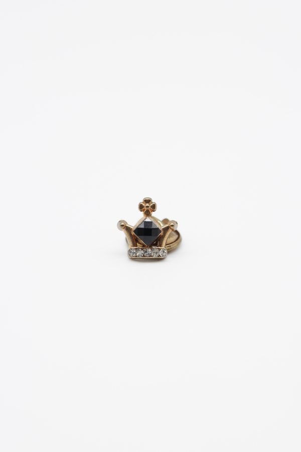 gold little crown brooch dgrie