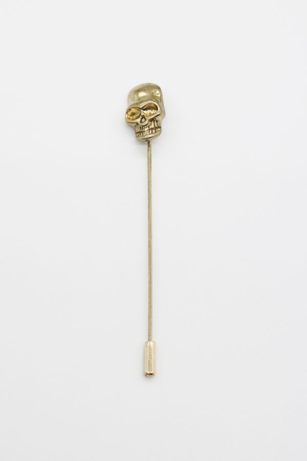 gold skull lapel pin dgrie