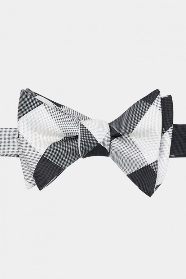 gray check white bowtie dgrie 2