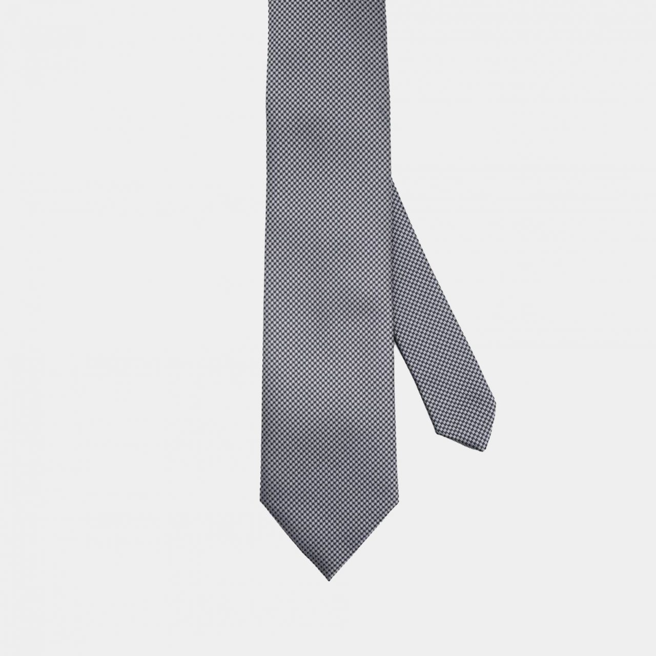 gray texture houndstooth necktie dgrie