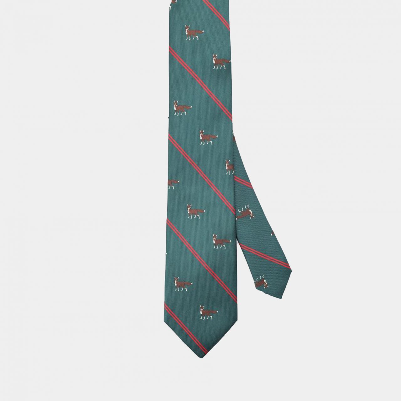 green twill fox necktie dgrie 1