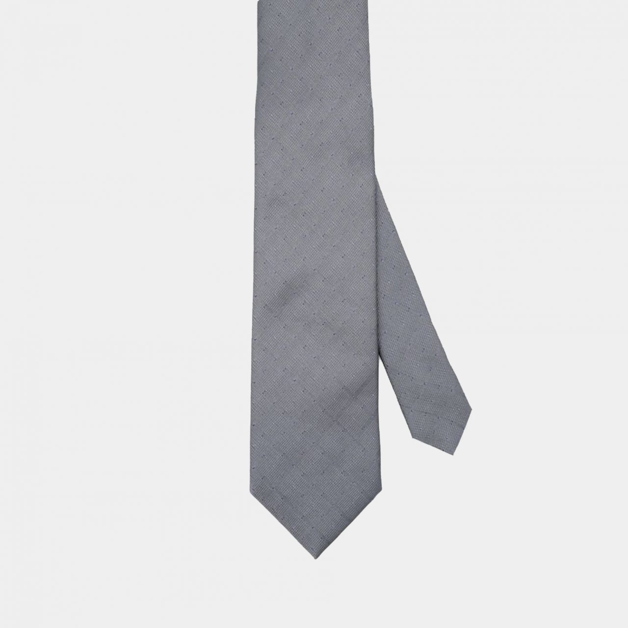 grey dot purple necktie dgrie
