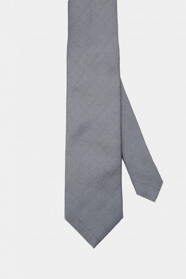 grey dot purple necktie dgrie