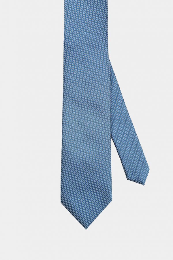 indigo check necktie dgrie