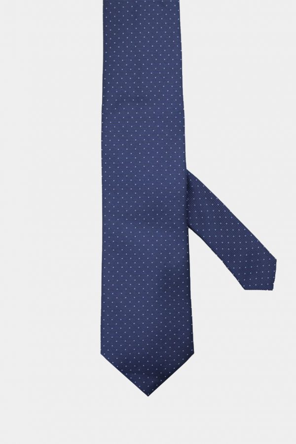 navy blue dot necktie dgrie