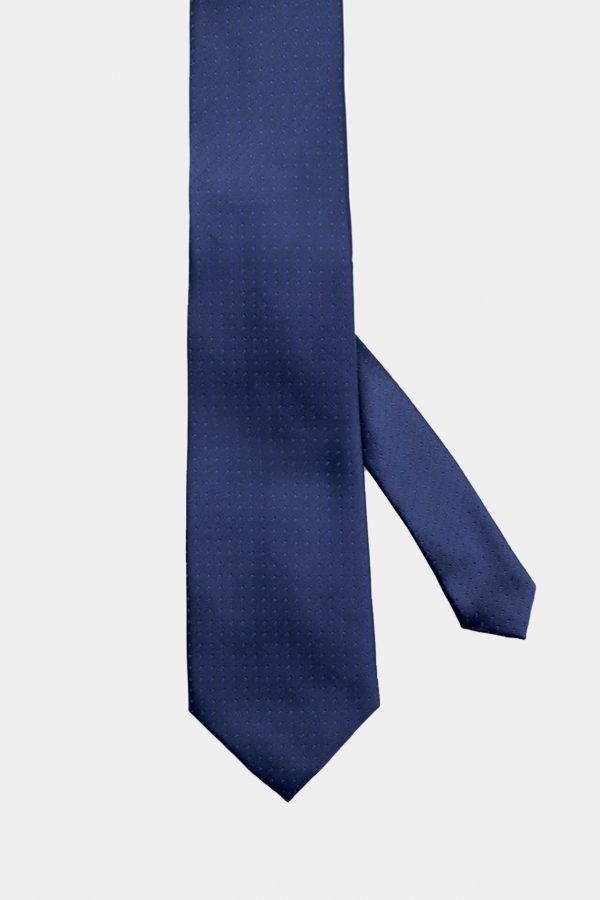 navy blue mini dot necktie dgrie