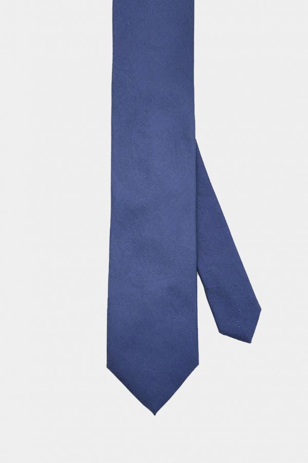 navy blue paisley necktie dgrie