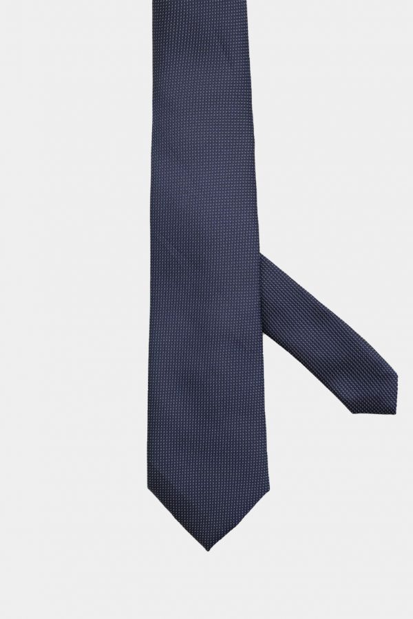 navy blue small dot necktie dgrie