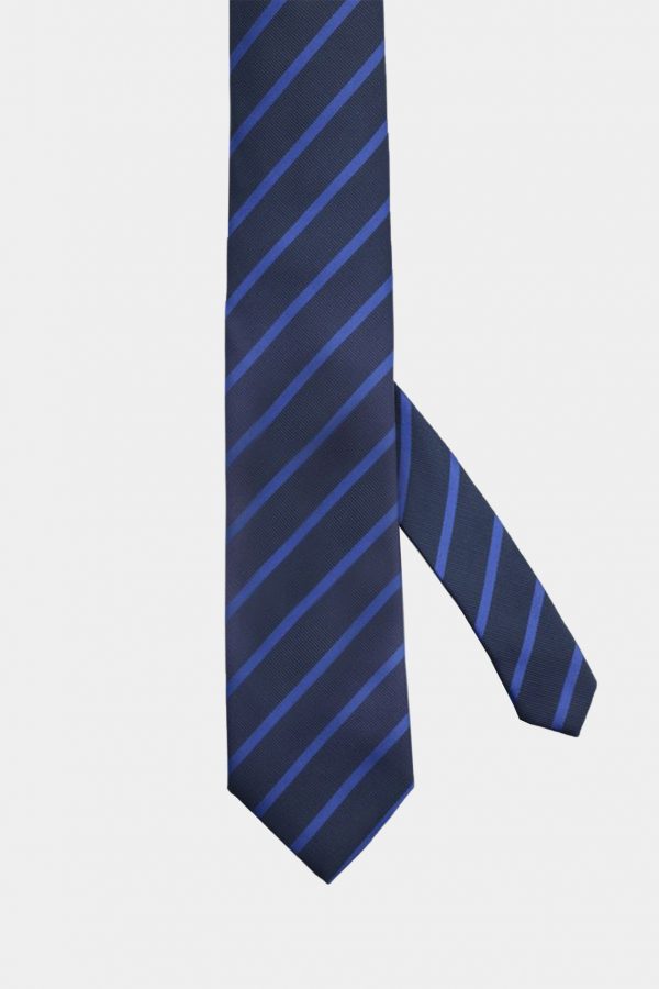 navy blue stripe necktie dgrie
