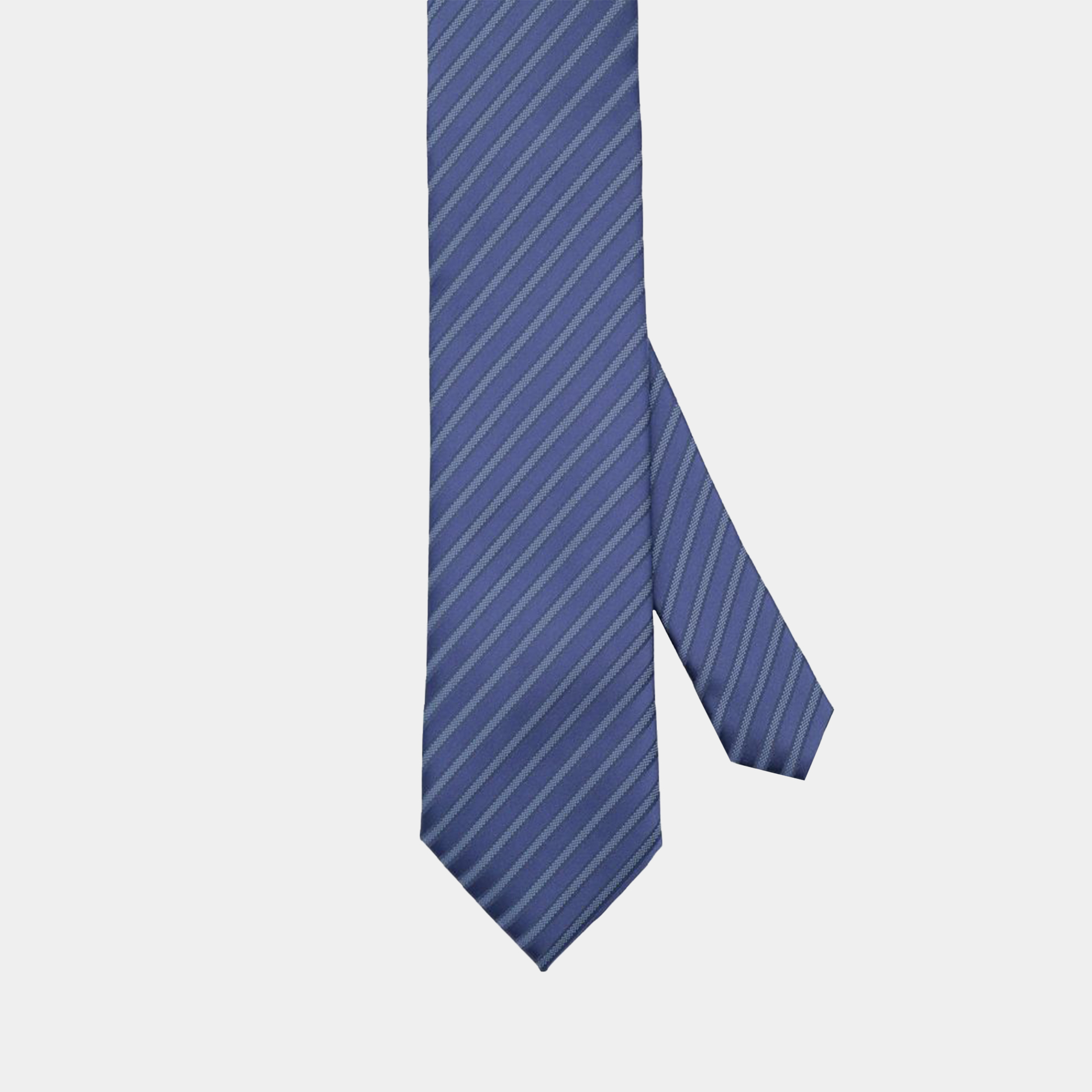 Navy Pin Stripe Blue Necktie – เนคไทสีกรมลายเฉียง - DGRIE - SHOP