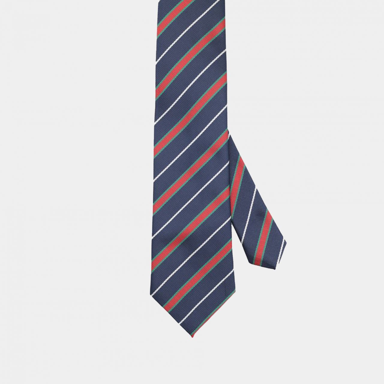 navy pin stripe red necktie dgrie 1