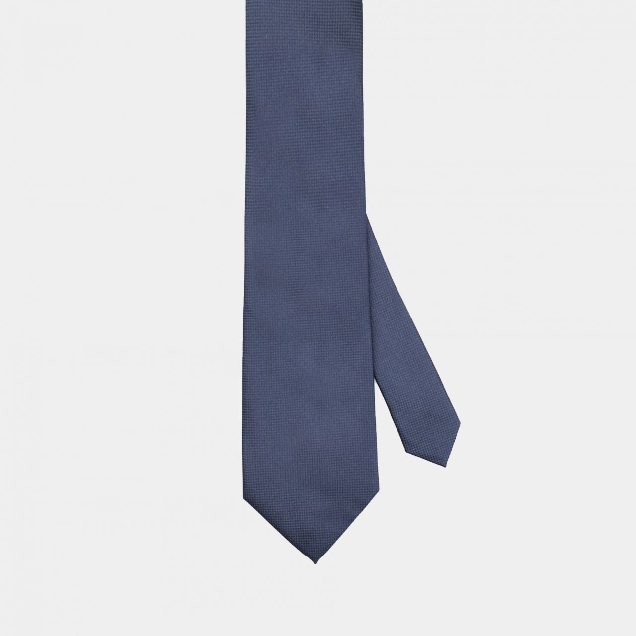navy texture mini grid necktie dgrie