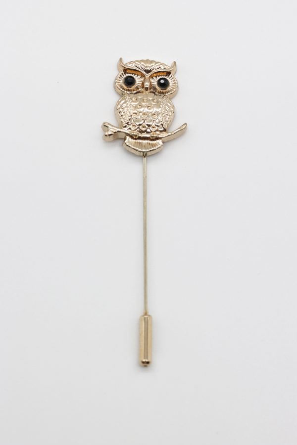 owl gold lapel pin dgrie 1