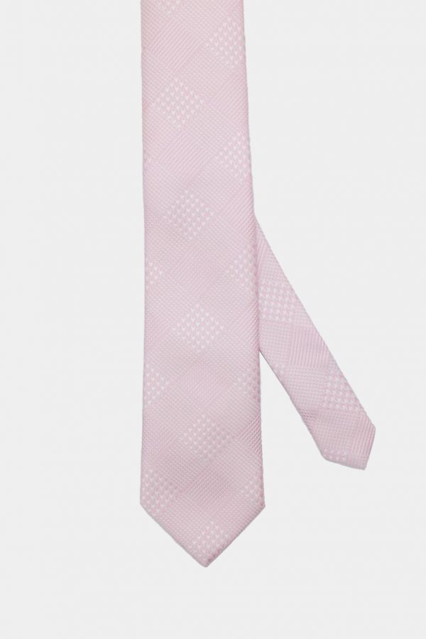 pink prince of wales necktie dgrie