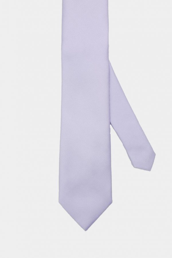 purple twill plain necktie dgrie