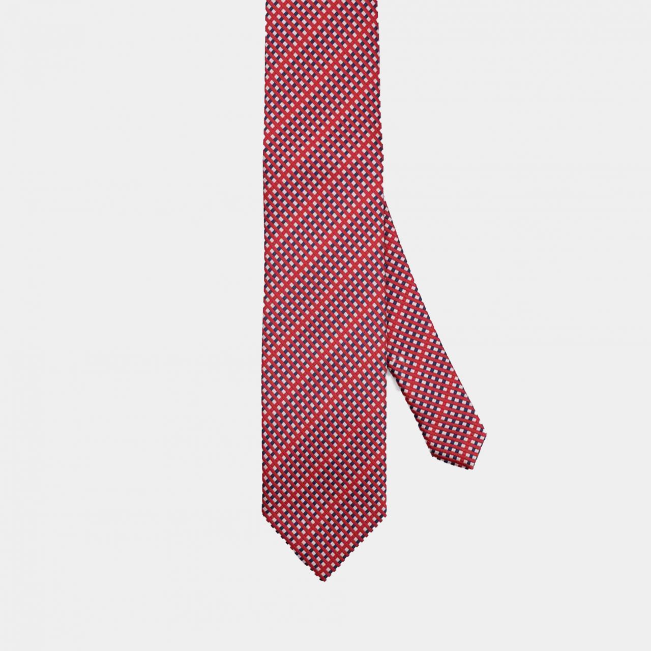red and blue check necktie dgrie 1