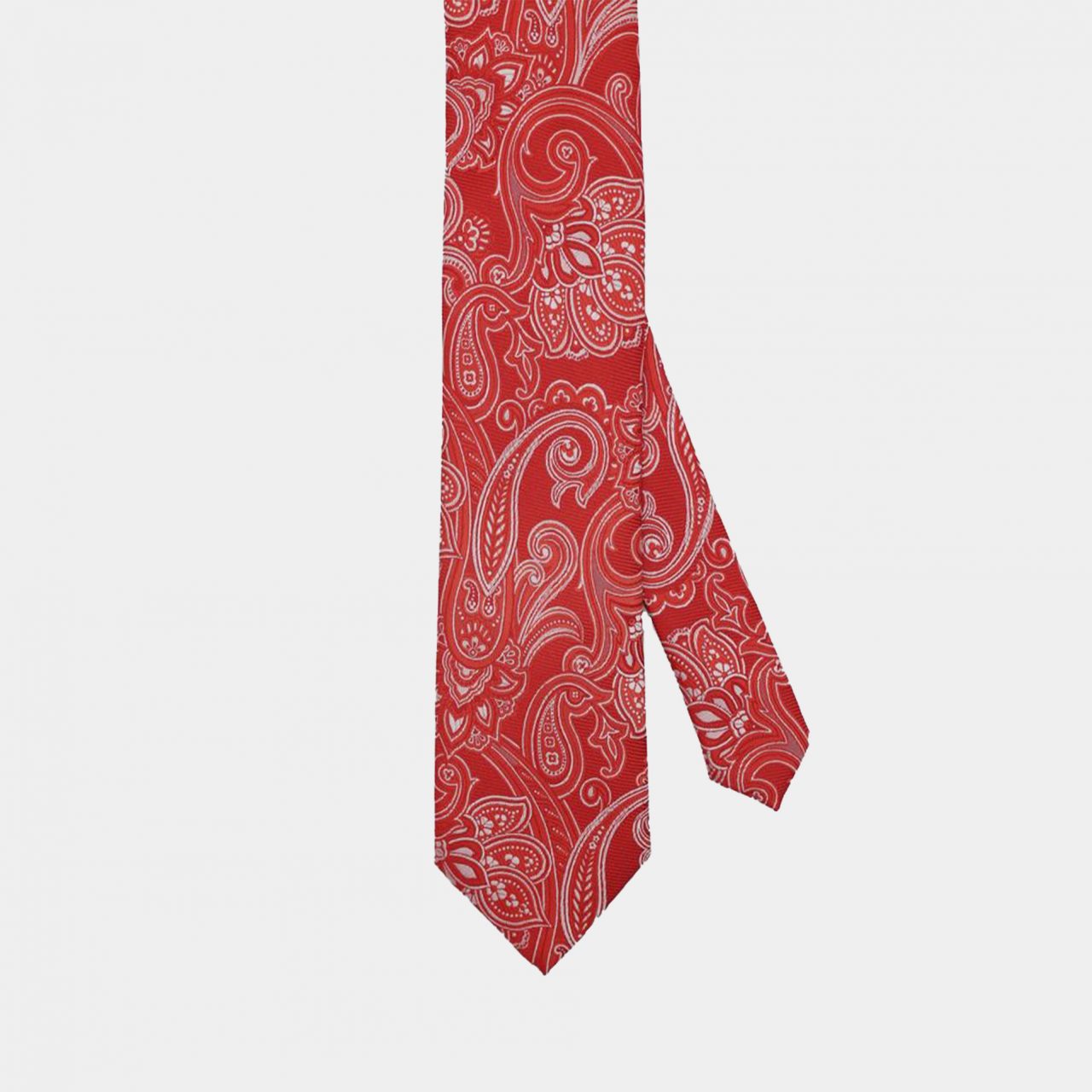 red big paisley necktie dgrie