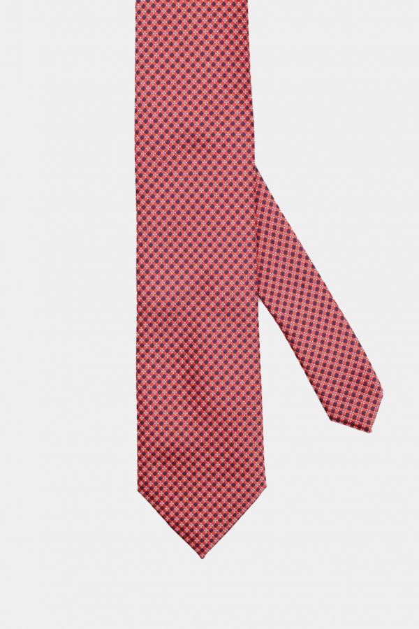 red burgundy black dot necktie dgrie
