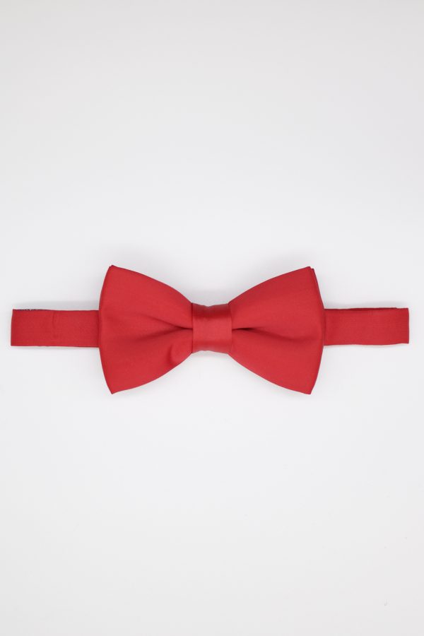 red cherry satin bowtie dgrie