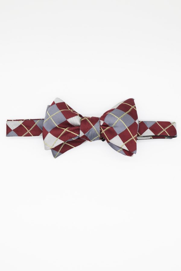 red gray pin stripe yellow bowtie dgrie